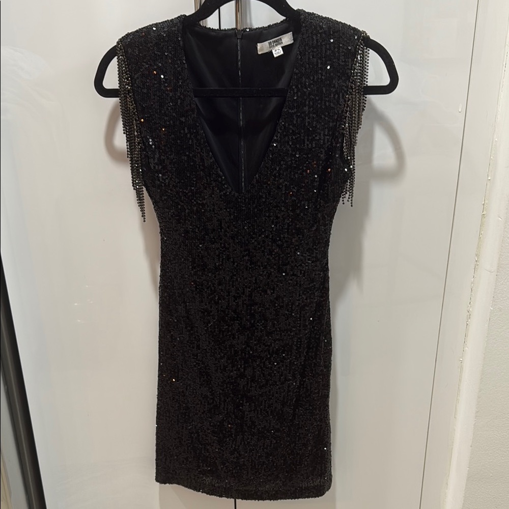 BB Dakota by Steve Madden Black Sequin Bodycon Mini Dress
